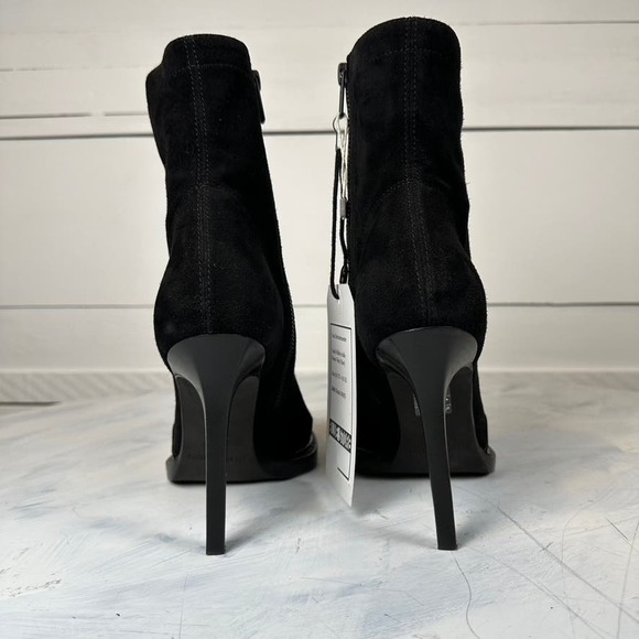 Suede Leather Boots/Heels Black Ann Demeulemeester - Picture 4 of 10